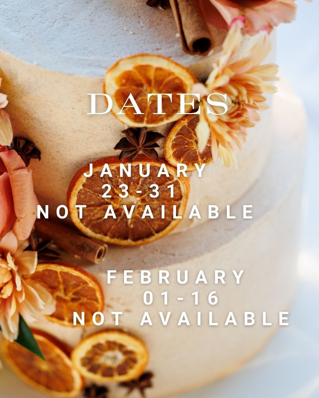 Heads up! 

Out of the kitchen for 2,5 weeks, but back in February for your orders!