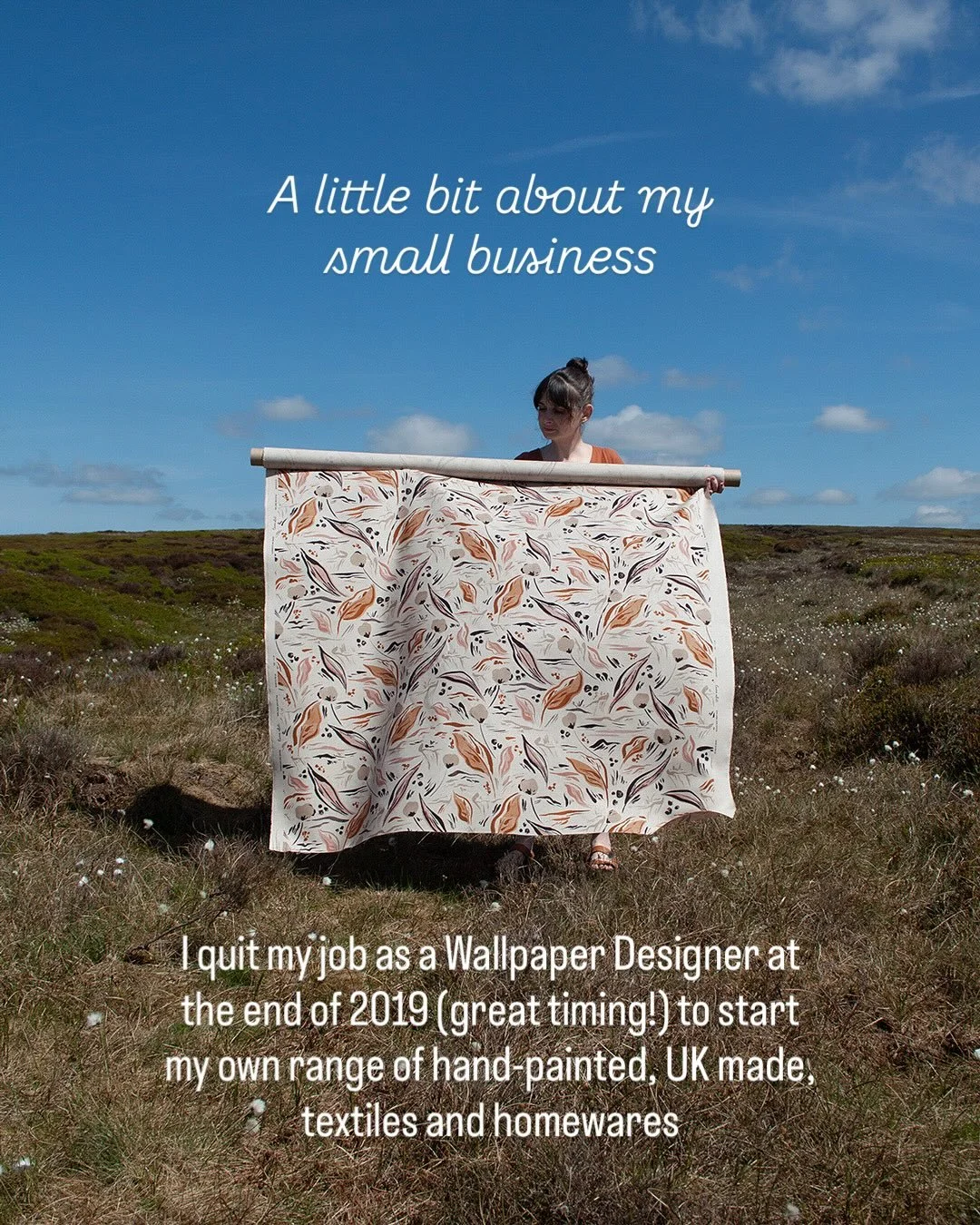 A reintroduction to my small business 

I quit my job as a Wallpaper Designer at the end of 2019 (great timing!) to start my own range of hand-painted, UK made textiles and homewares. 

I also jumped at the chance to design children&rsquo;s prints an
