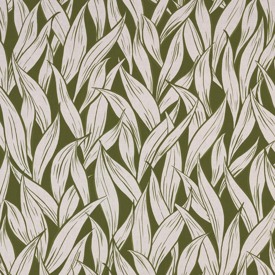Wild Garlic Olive Green Fabric
