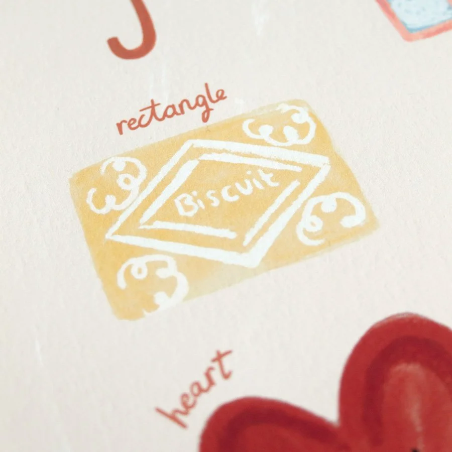 Shapes Nursery Print Close Up