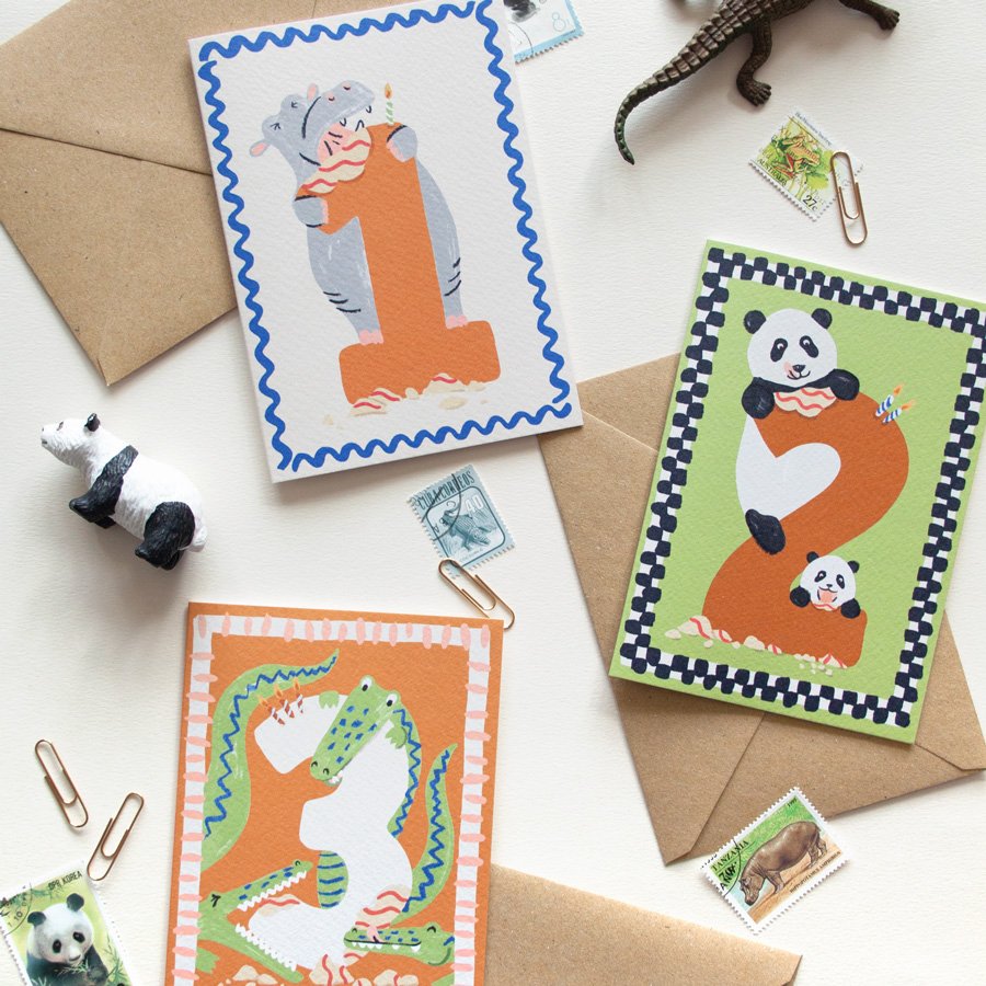 Hungry Animal Cards Ages 1-3 styled