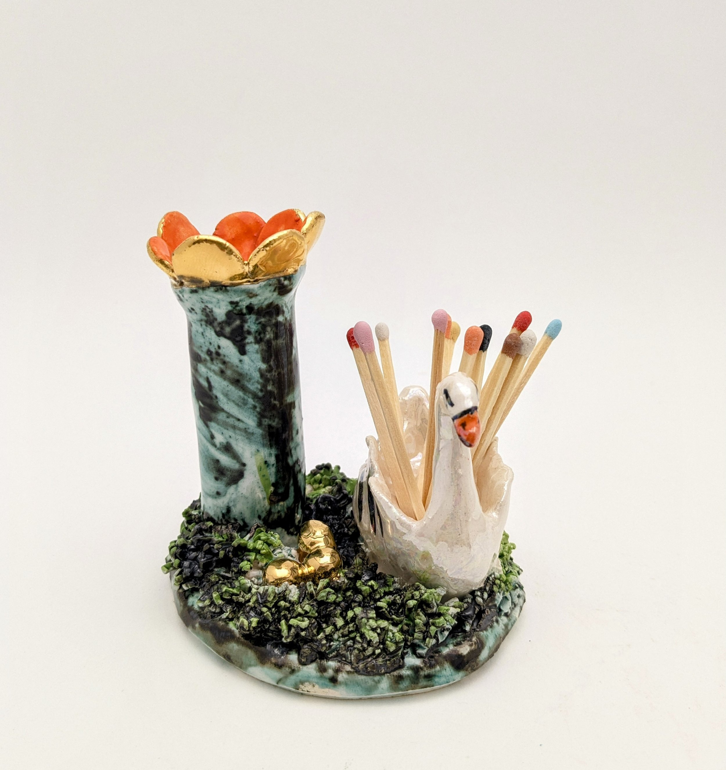 Swan Candle Holder