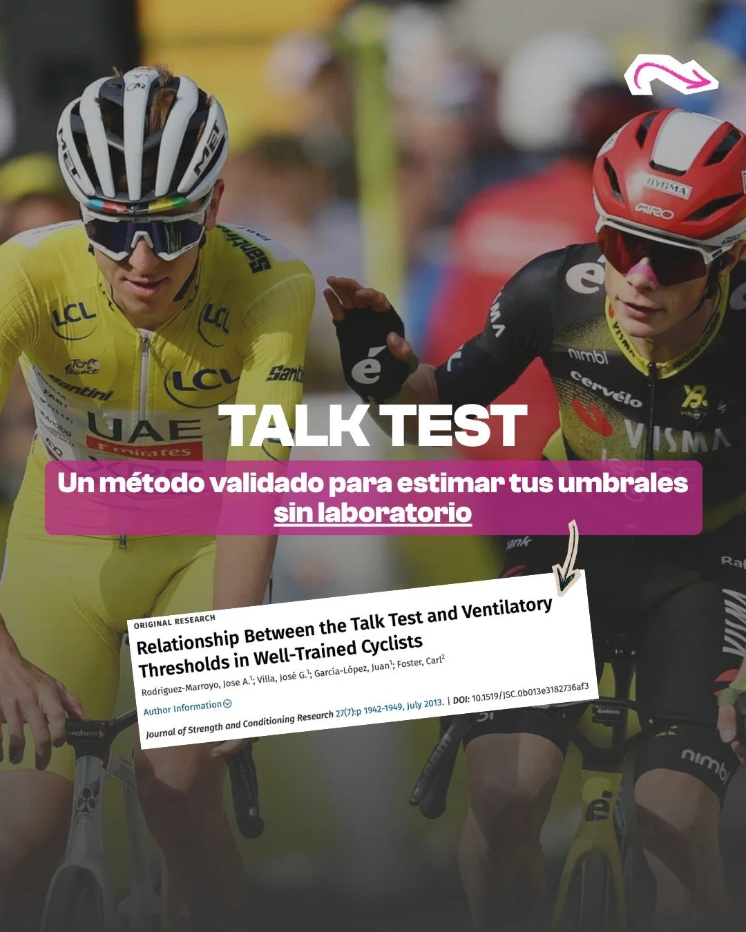 ➡️ &iquest;Conoces el Talk Test?

El sistema de #entrenamiento que todo #ciclista debe conocer y poner en marcha.
