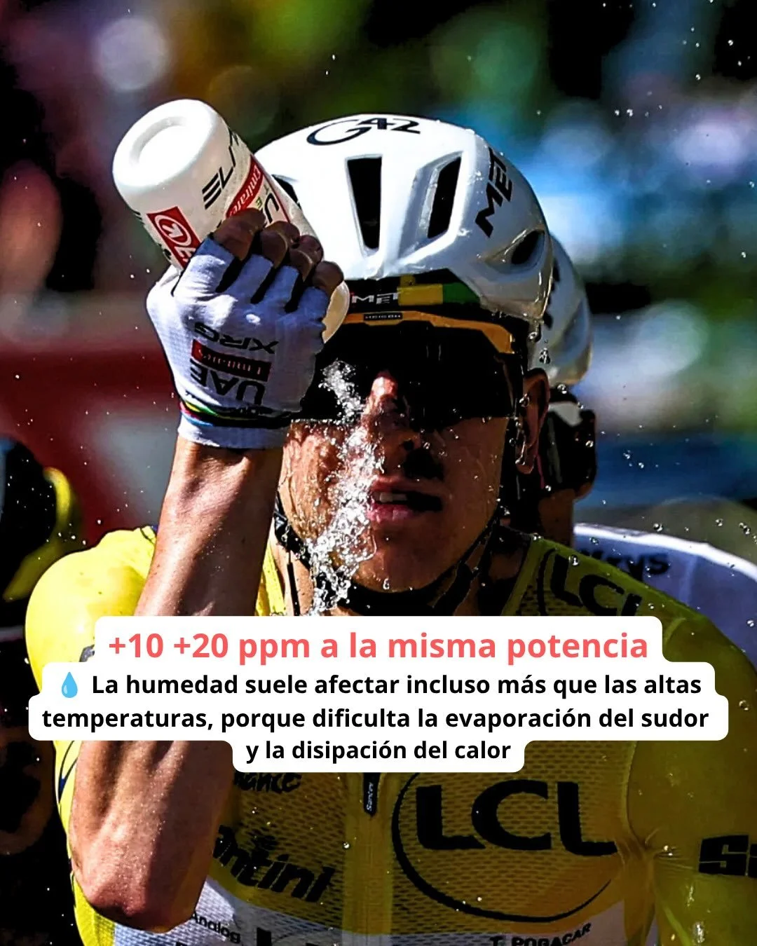 Razones por las que la Frecuencia Cardiaca aumenta ❤️
Por eso la potencia no lo dice todo 🙅🏽&zwj;♂️

Ten en cuenta la humedad en esta &eacute;poca del a&ntilde;o, las temperaturas, la hidrataci&oacute;n, ... a la hora de monitorizar el entrenamient