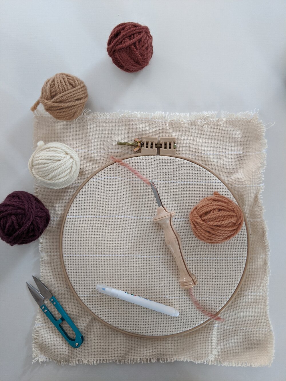 How to make a punch needle frame — Daisy McClellan