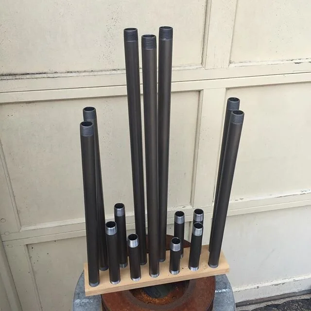 Made a &ldquo;drying rack&rdquo; for a project I&rsquo;m working on that is going to use all of this schedule 40 pipe. Had to strip the coating and repaint them all. Really happy with the &ldquo;Flat Iron&rdquo; spray from Rustoleum. It&rsquo;s got a