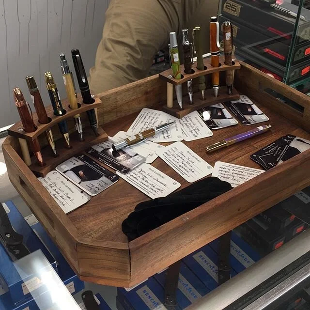 Dropped some more stock off at @marksoutdoors ! Some very reasonably priced pens with this newest batch, so go by there and check them out! Buy my stuff! //
.
.
.
.
.
.
.
.
.
.
.
.
.
#dealer #birmingham #alabama #penmaker #penturning #pen #woodworkin