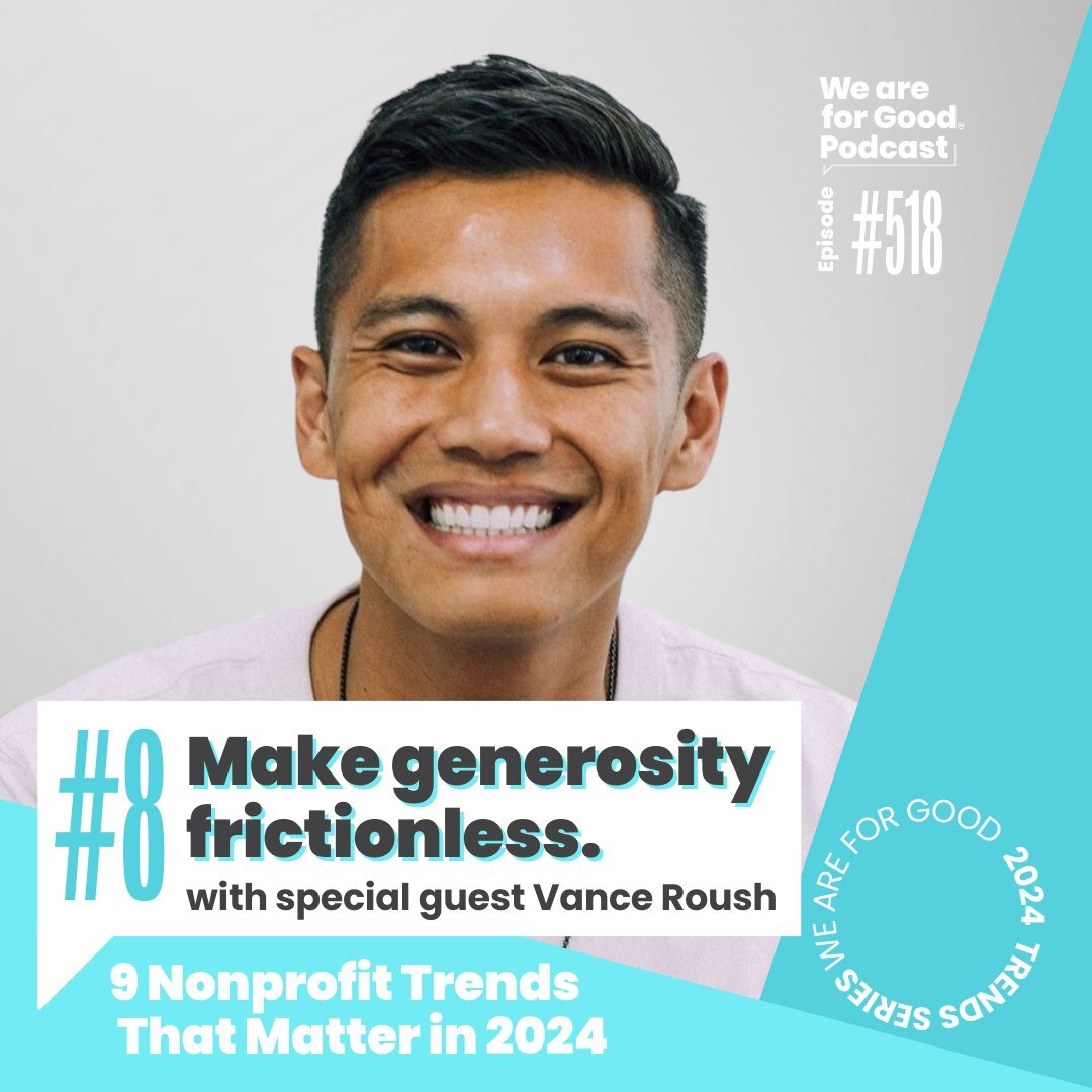 Welcome back to our 9️⃣ Nonprofit Trends that Matter in 2024 Series! As we near the end of our series, we're exploring how we can make generosity frictionless. We're used to frictionless payments in other aspects of our lives after all📱 With just a 