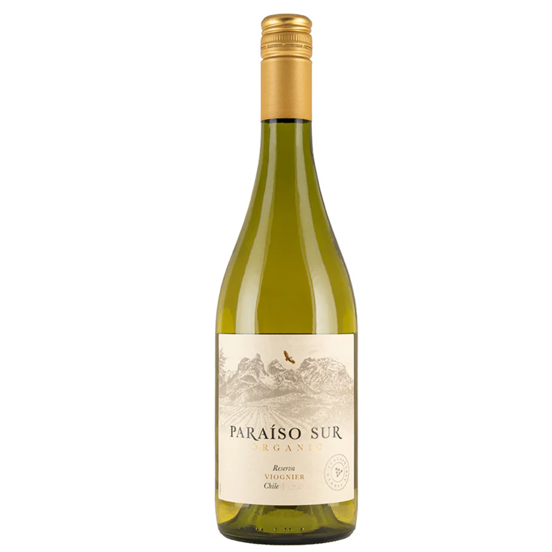 Organic Viognier. Paraiso Sur Emiliana. Emiliana Organic Vineyards, Chile.