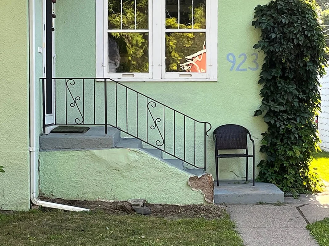 Original concrete stairs