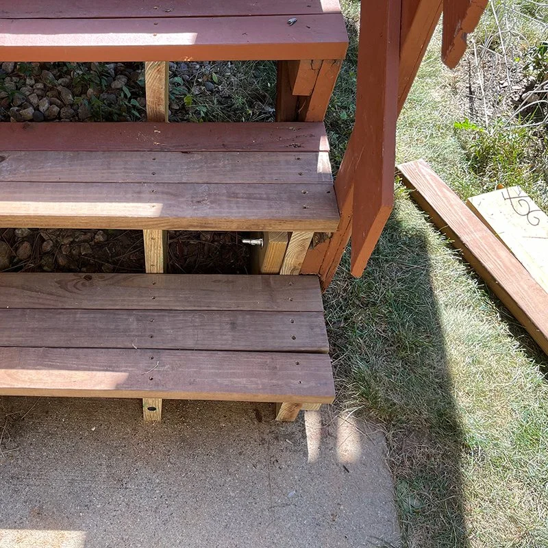 Bismarck deck stairs repair