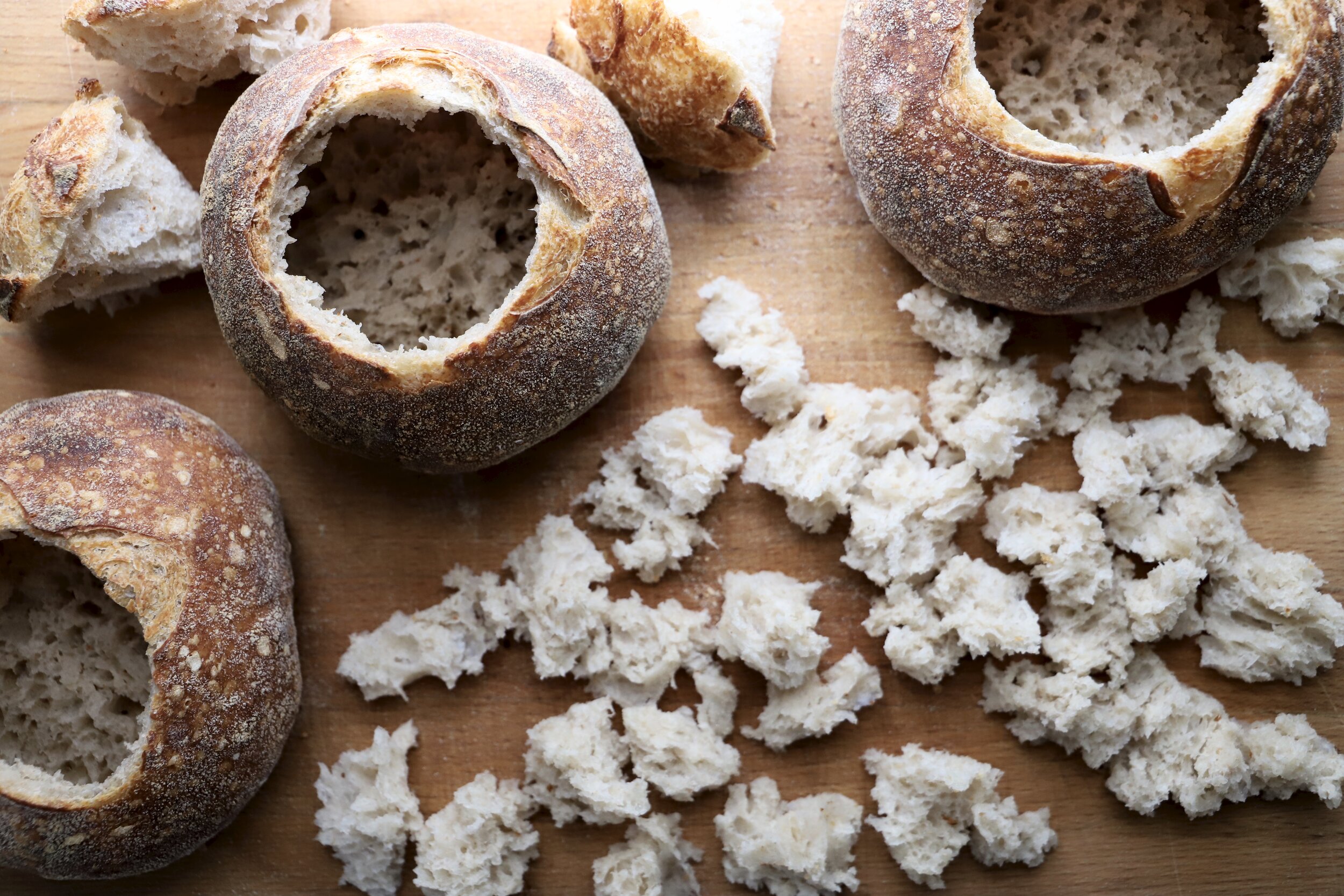 Sourdough bread with the bread bowl, Recipe