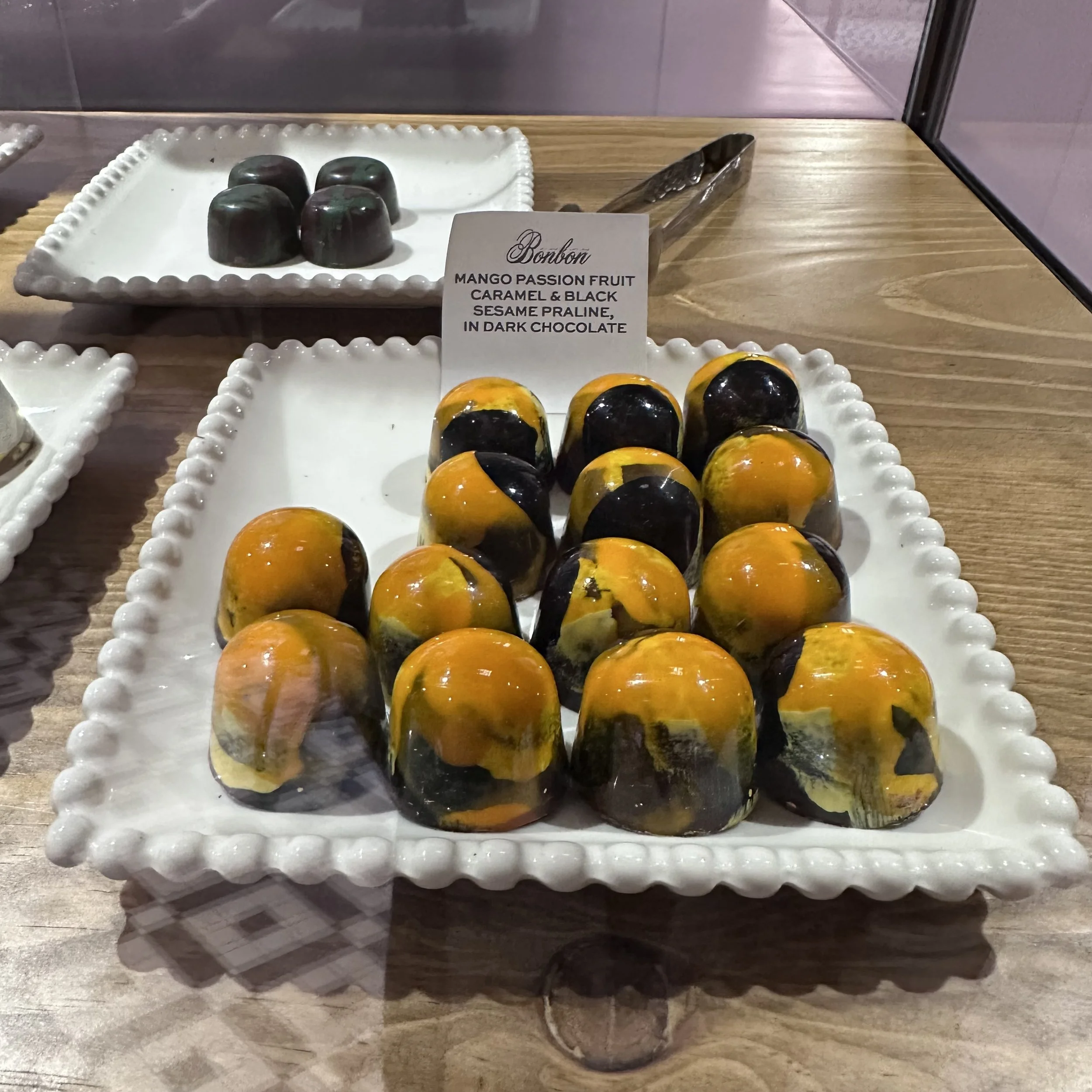 Mango Black Sesame Bonbons