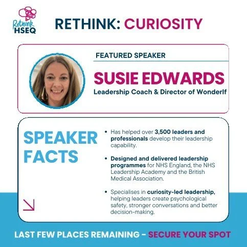 Rethink: Curiosity speaker card for Susie Edwards