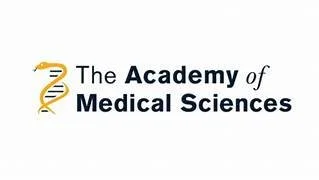 Logo for the Academy of Medical Sciences featuring a DNA helix and text
