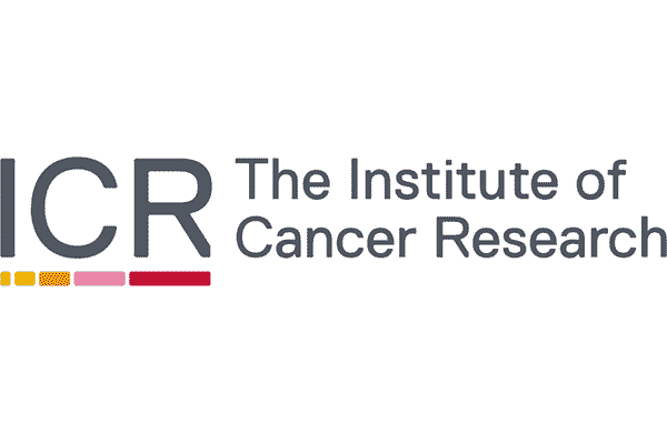 Logo of the Institute of Cancer Research with the text 'ICR' and 'The Institute of Cancer Research'.