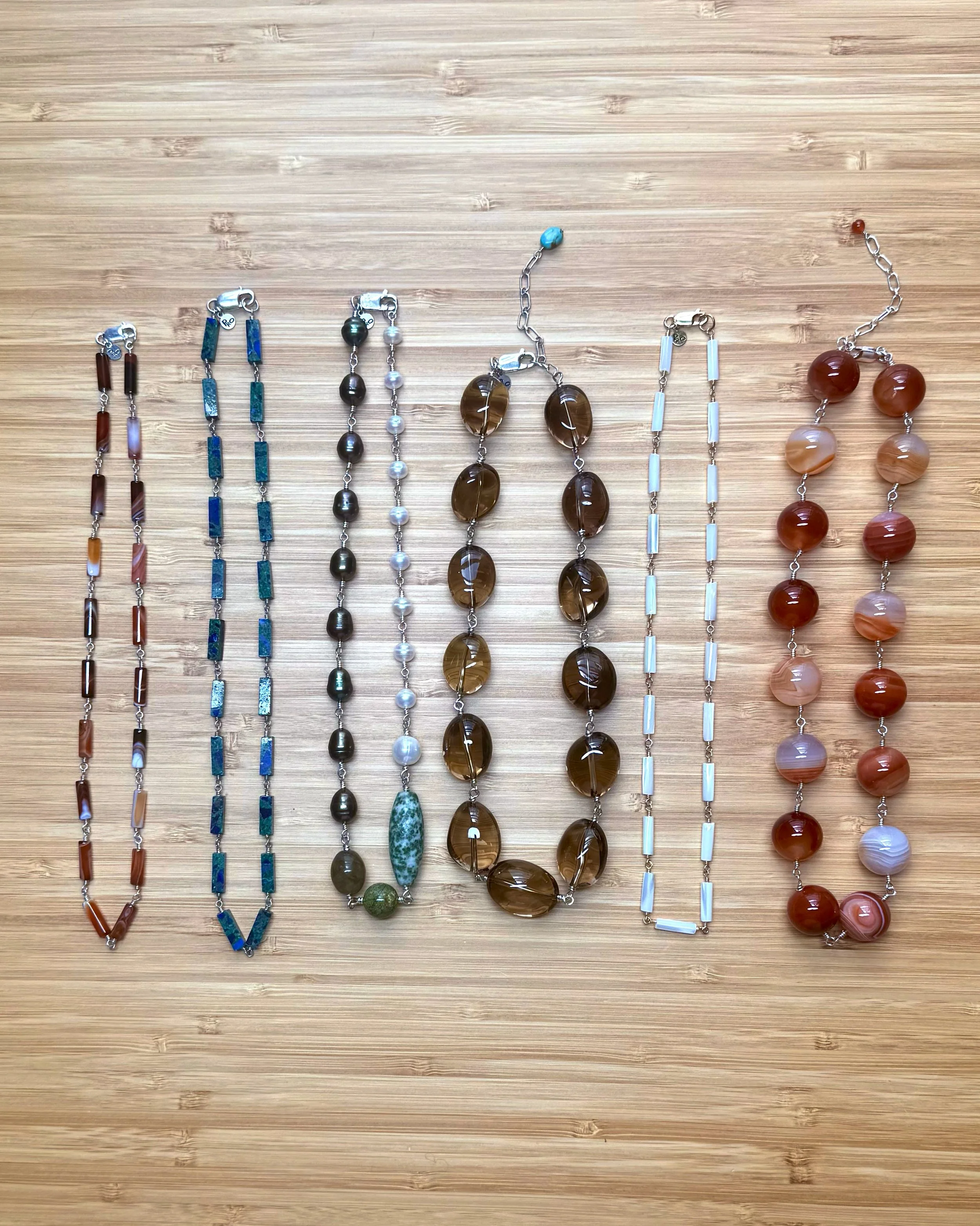 gem necklaces // sample sale