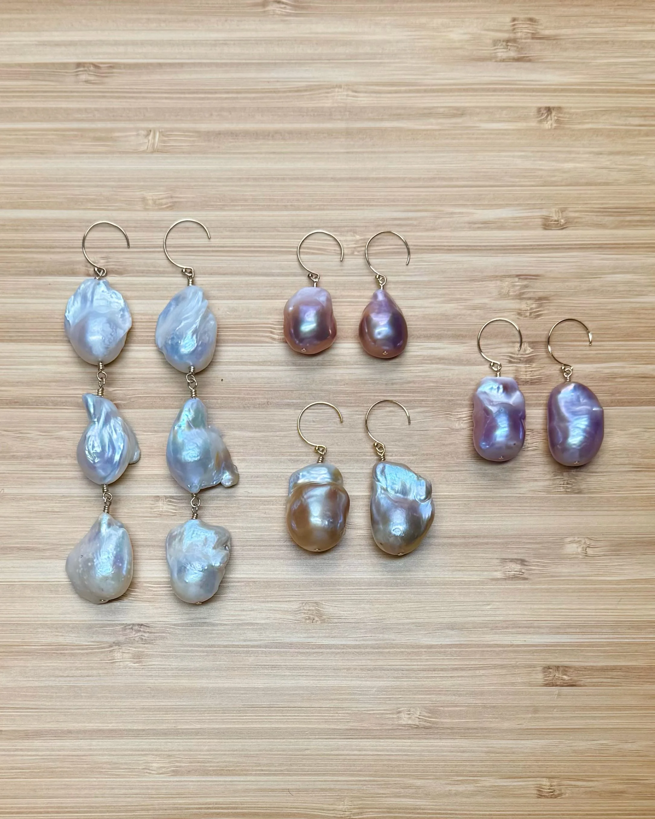 baroque pearl earrings // sample sale