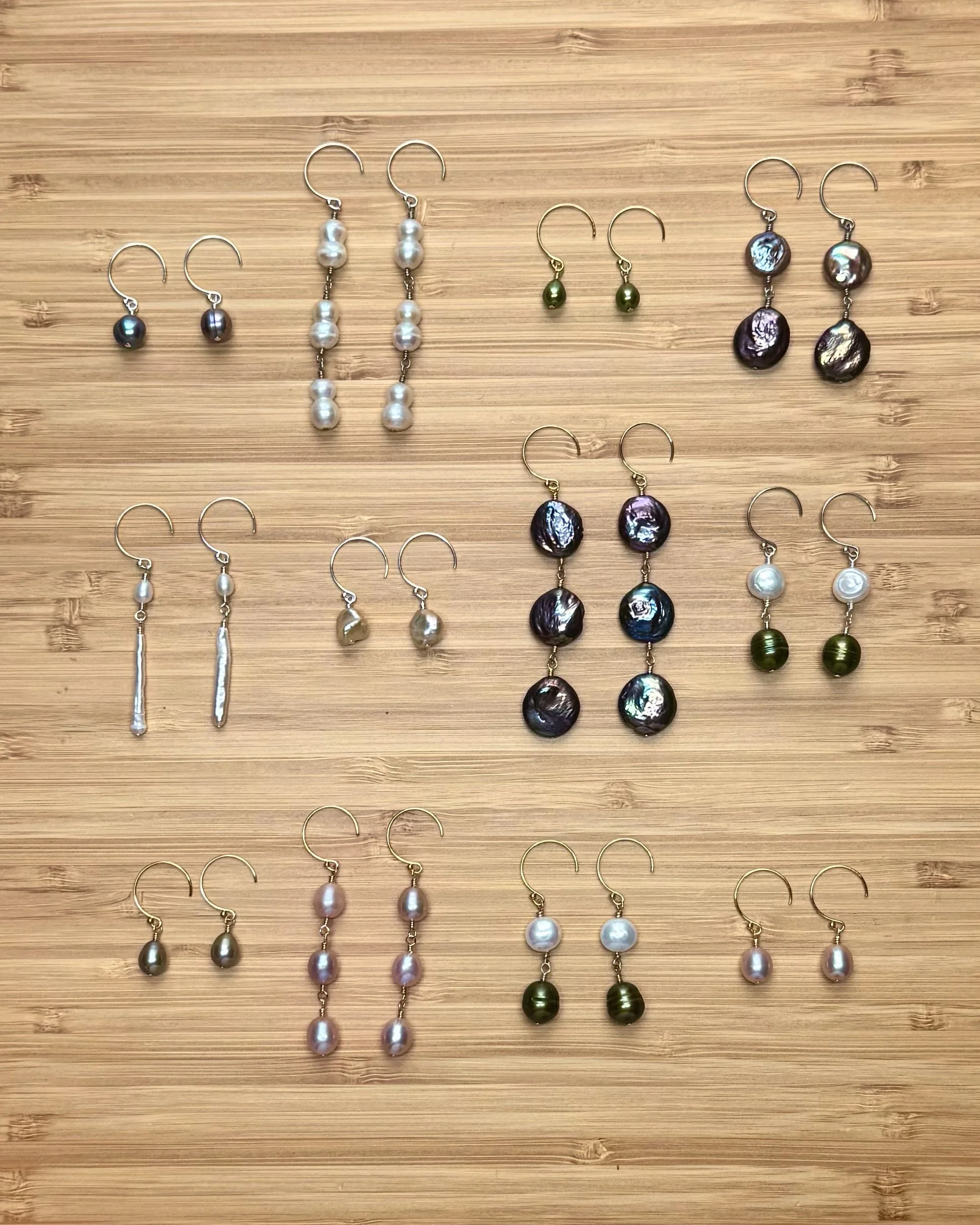 pearl earrings // sample sale
