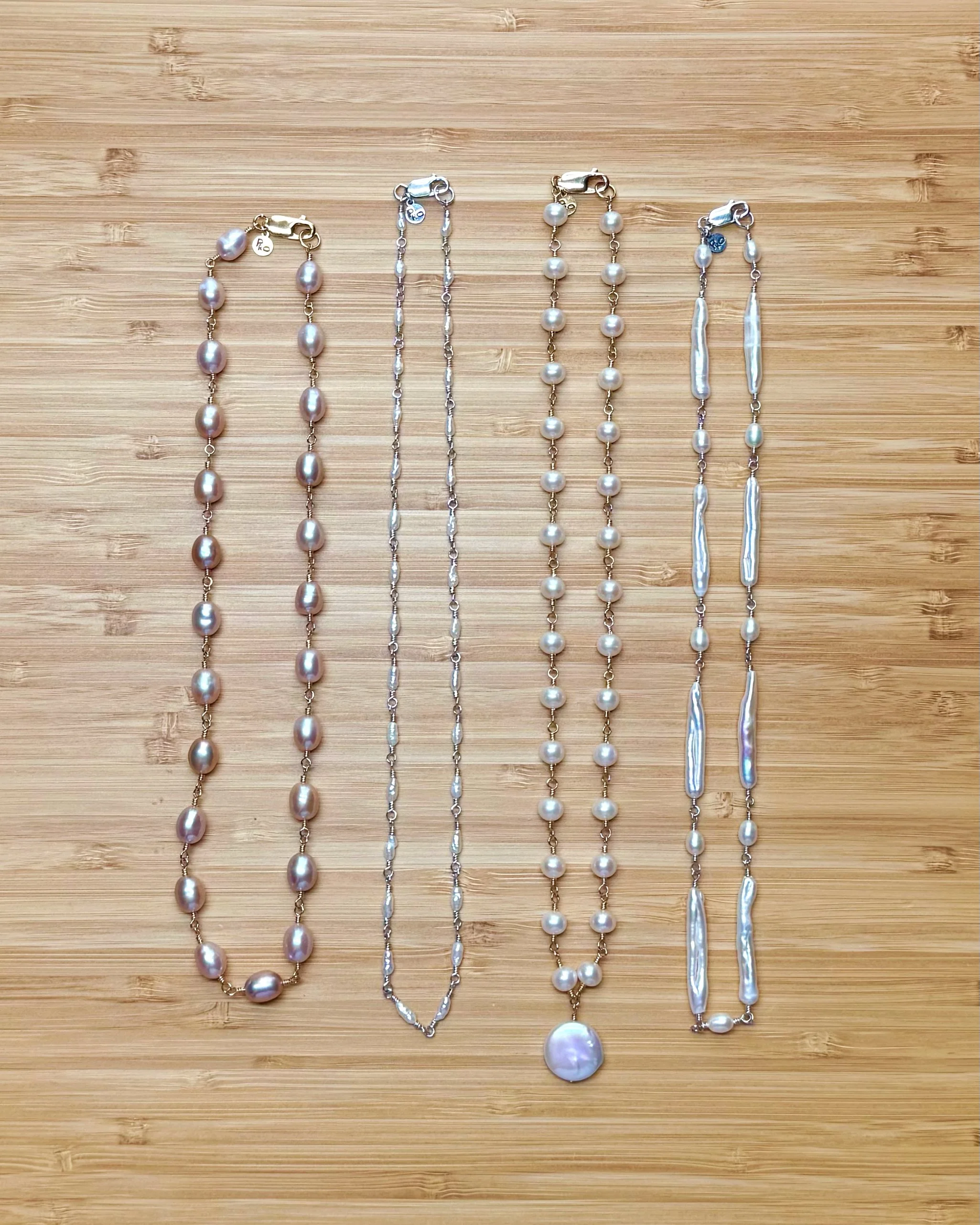 pearl necklaces // sample sale