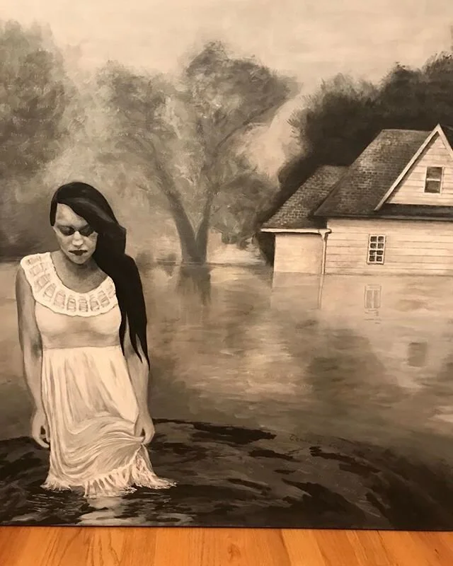 I really need to get this one out of my dining room. #largepaintingsarehardtostore