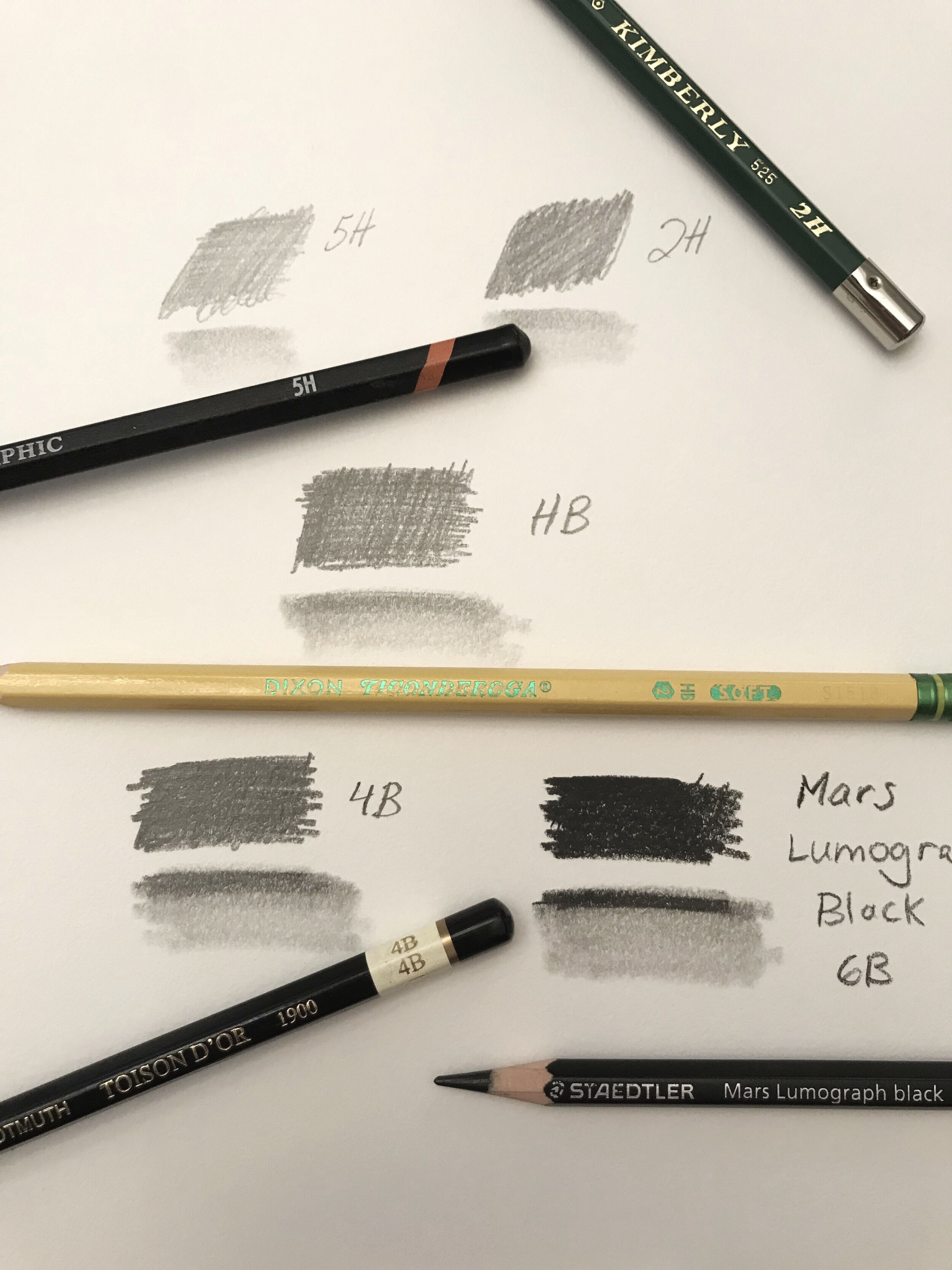 The Lightest and Darkest Drawing Pencils-And How To Use Them - My