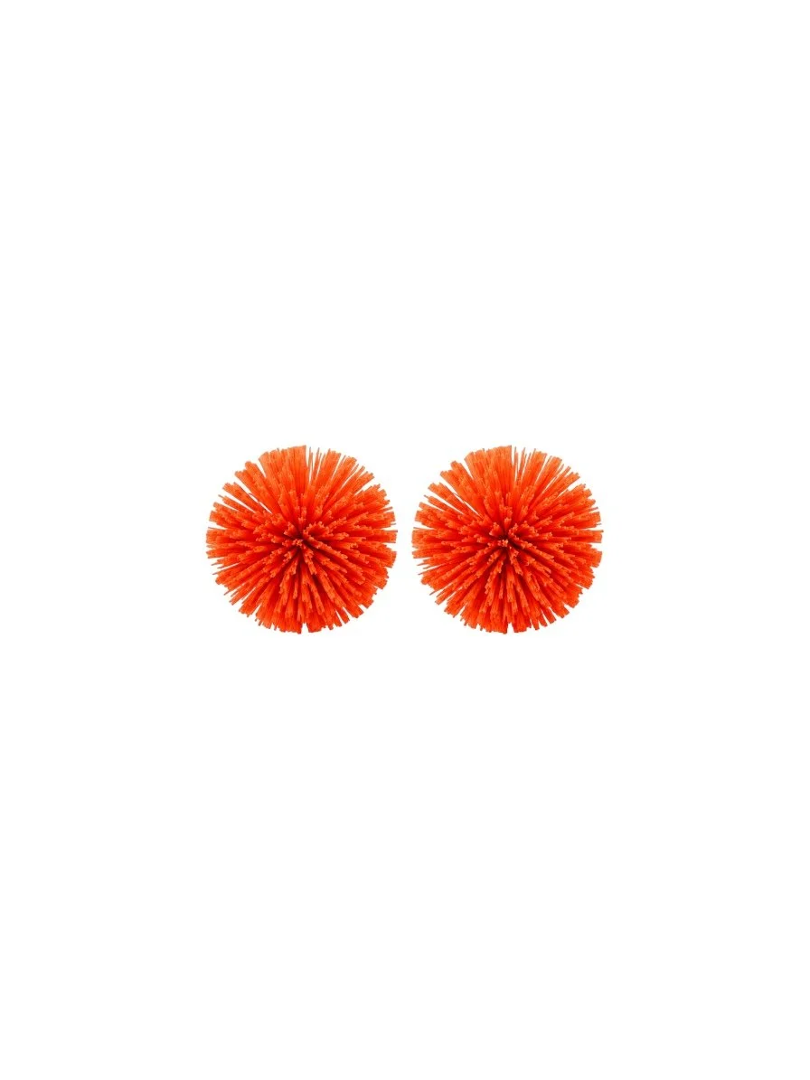 The Raffia Effect Ear Clips (Tropicana Blossom)