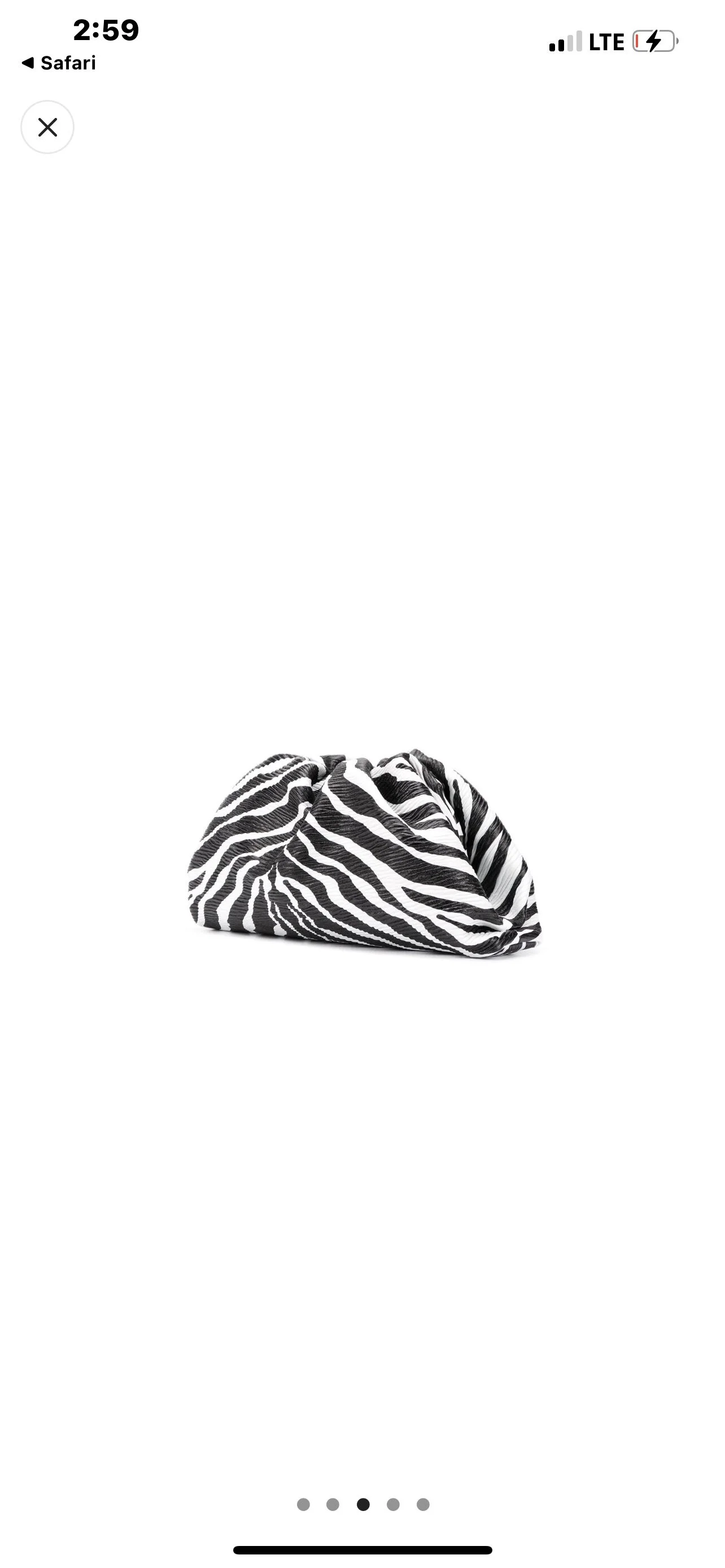 WILD THING RUCHED CLUTCH