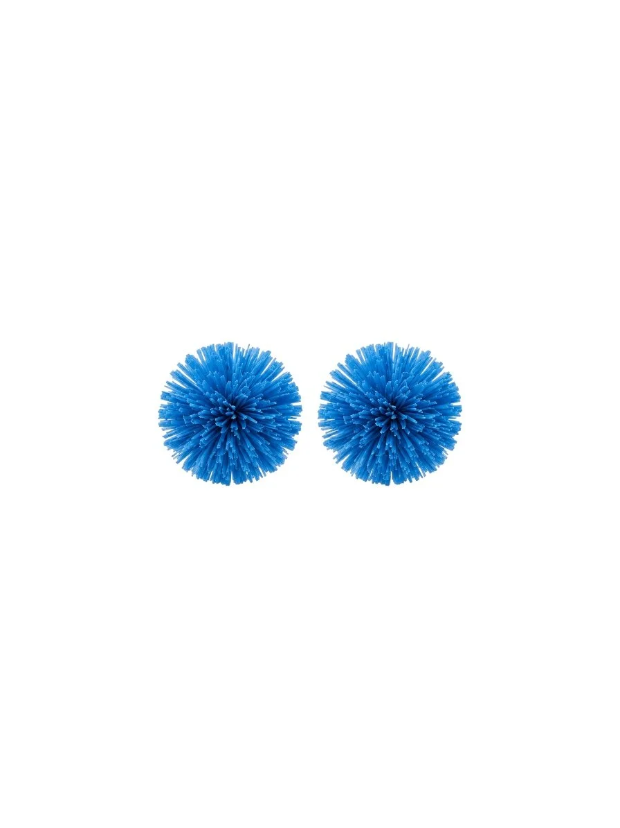 The Raffia Effect Ear Clips (Santorini Sky)