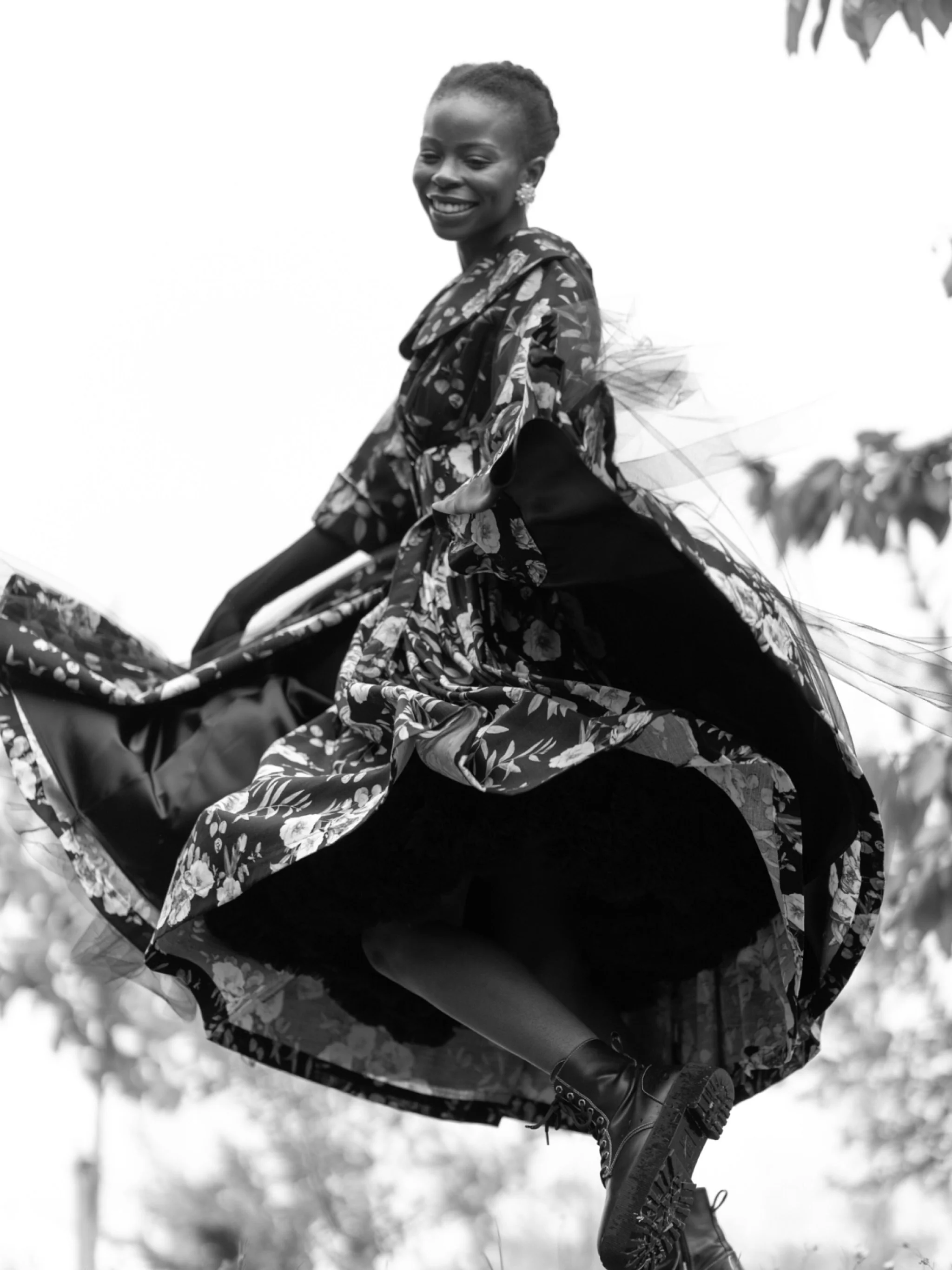 Beautiful Langa, this photograph from my shoot with @alexandraking makes me feel happy. It reminds me how clothes are so transformative.Alexandras designs are exquisite, her attention to detail and fabric choice are a speciality. There was so much jo