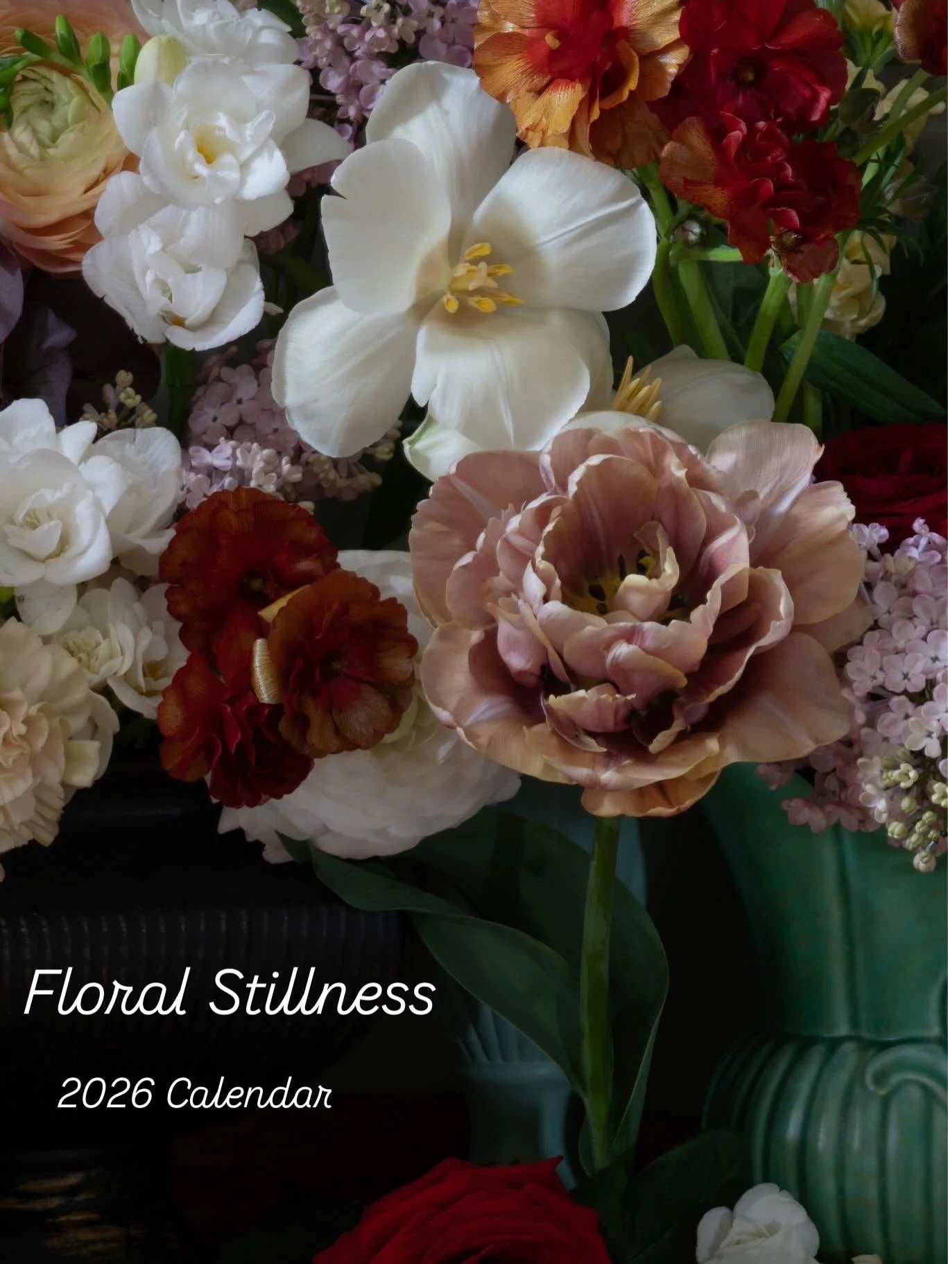 My 2026 Calendar is filled with some of my favourite still life flower photographs. Each one is filled with memories of arranging and capturing the image and the anticipation of seeing the final print. It&rsquo;s a wonderful gift of flowers you could