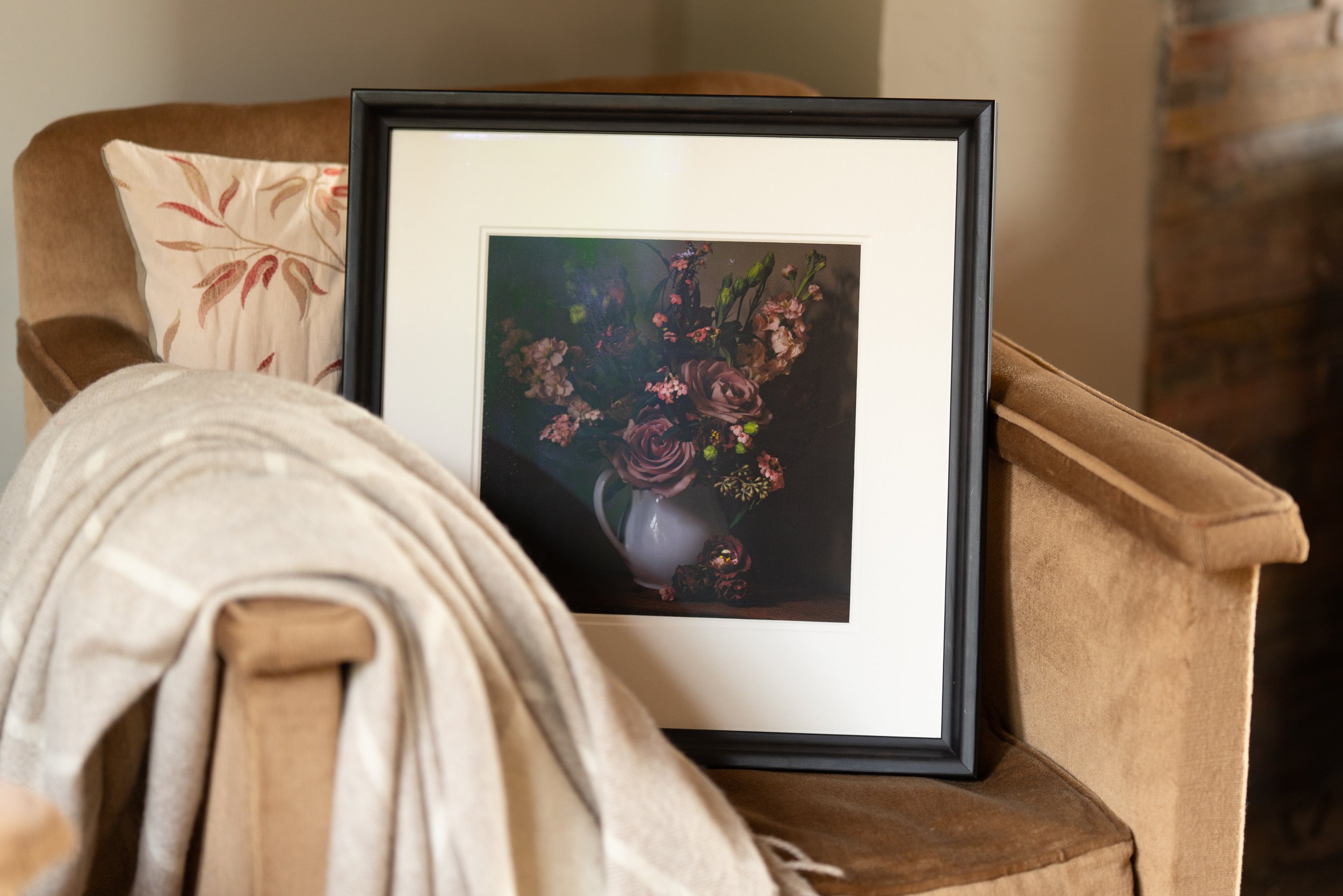 Framed Dusky Roses