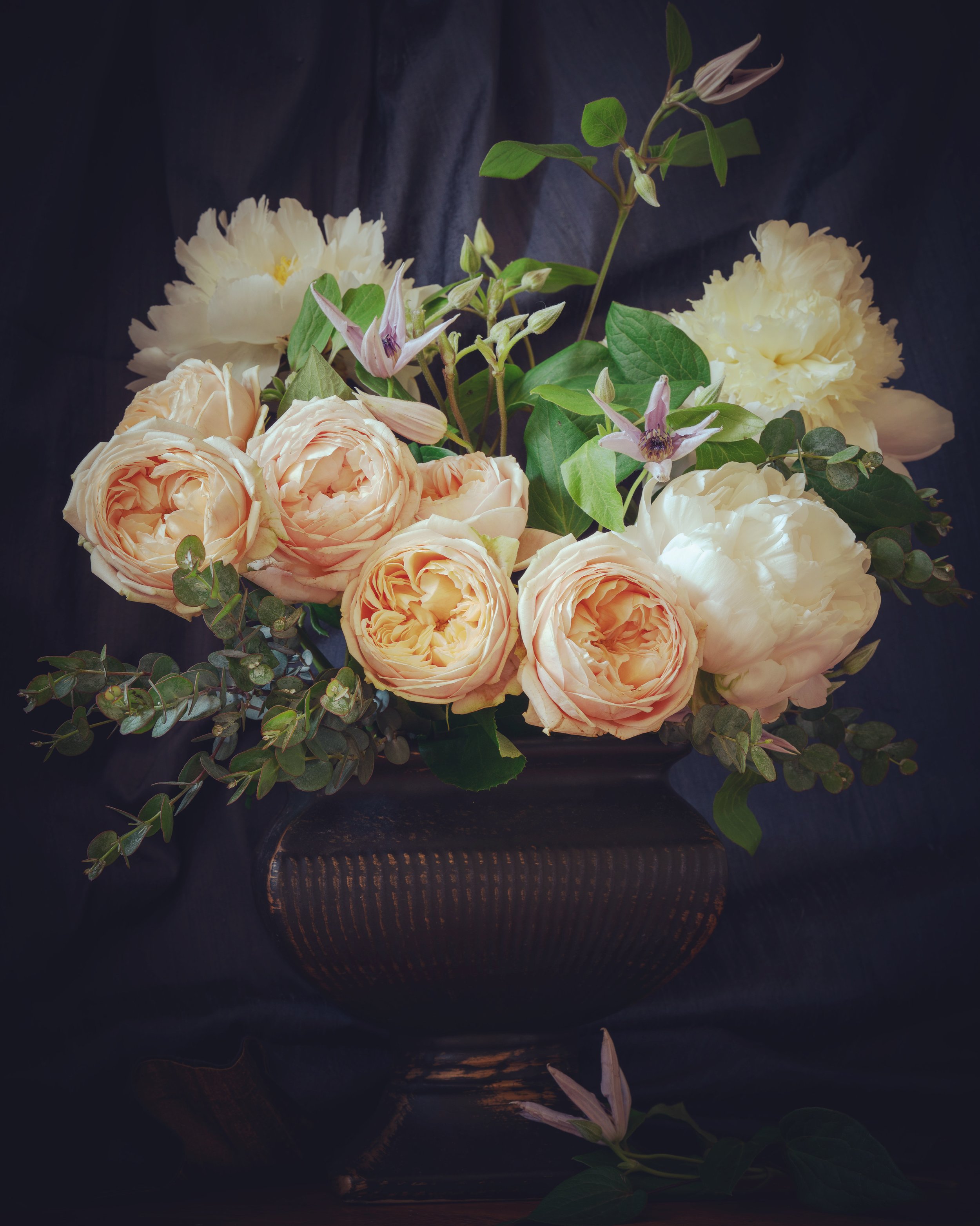 Garden Roses and Peonies
