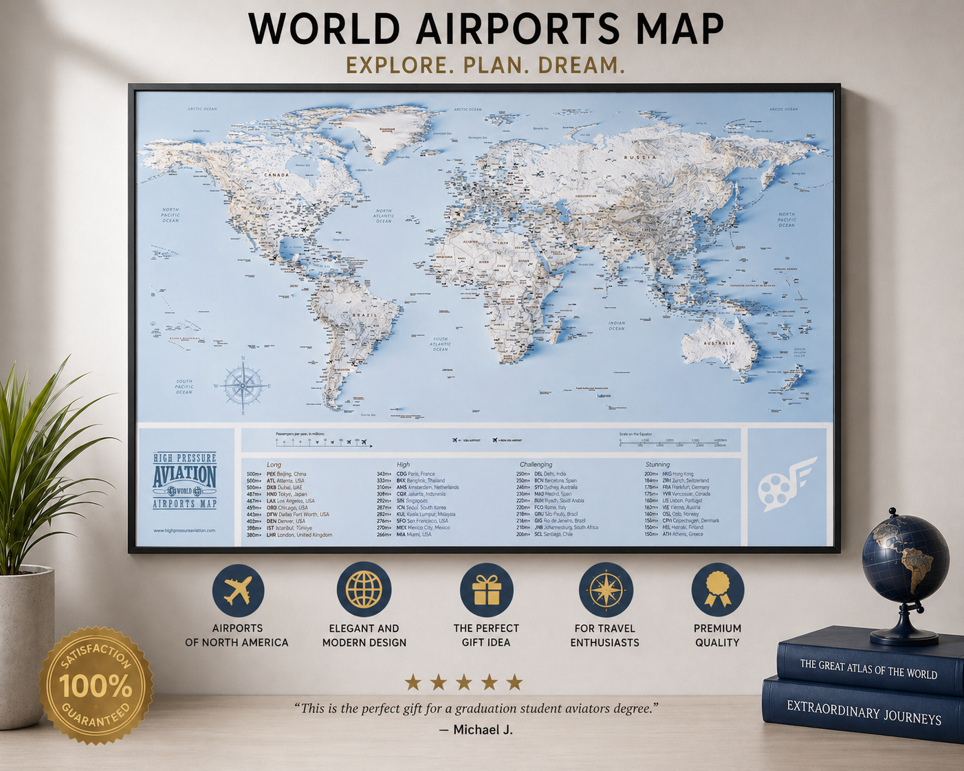 2 Airport Maps : Day + Night