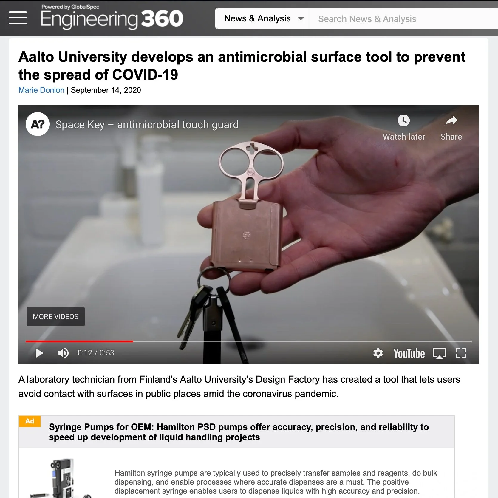 SpaceKey in Engineering360jpg