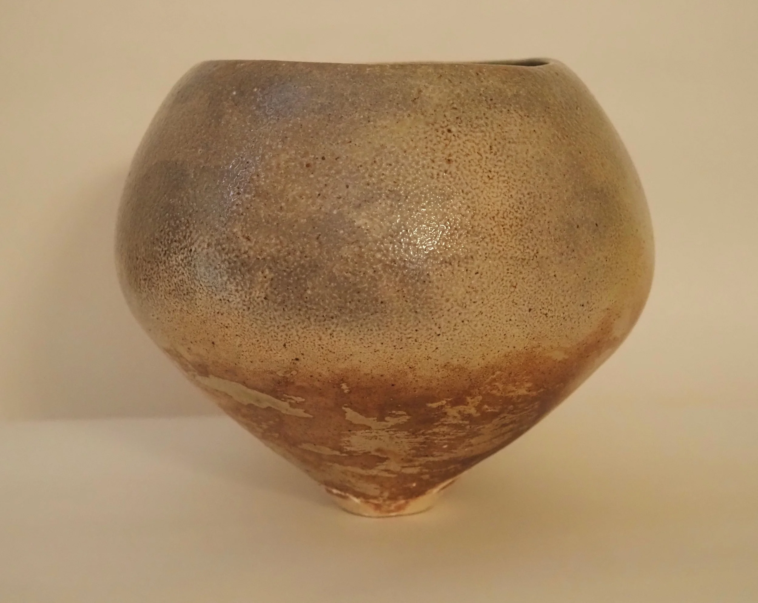 Soda fired glazed vessel