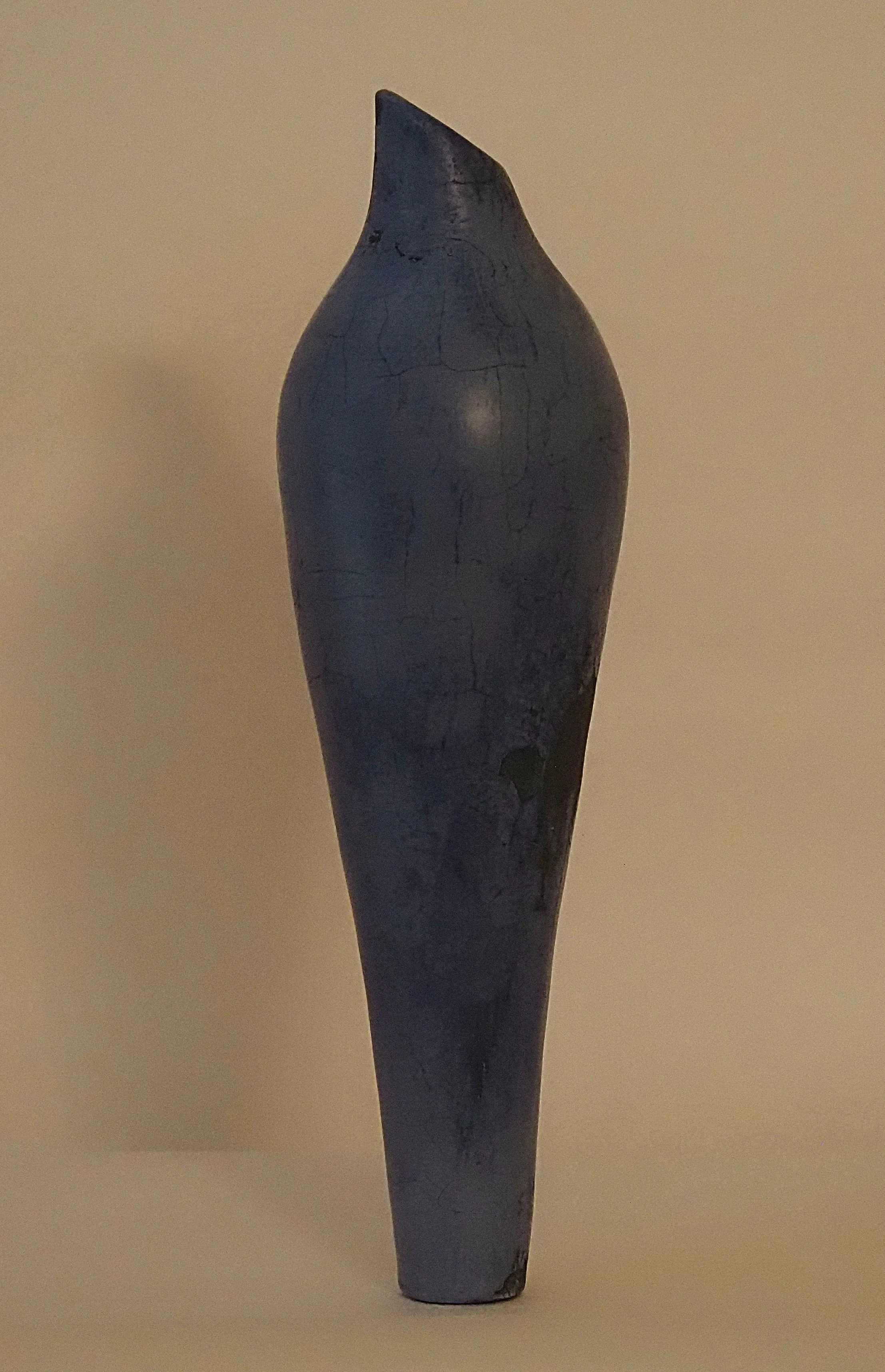 Narrow blue vessel