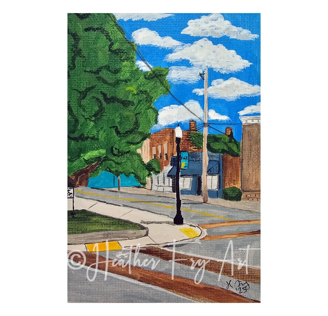 Vibrant Corner | Acrylic on Canvas | 4x6 | $40