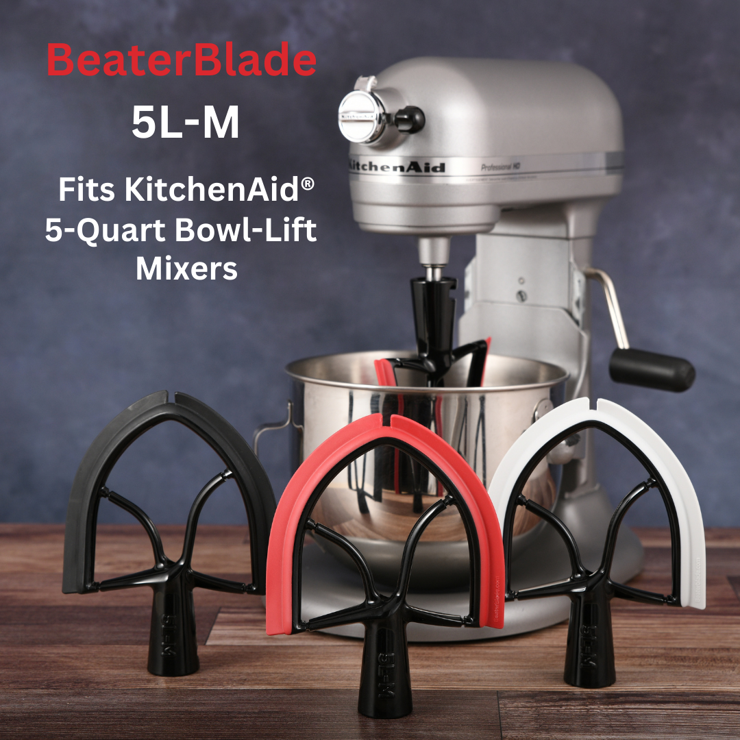  New Metro Design 5L-M Beater Blade METAL, Compatible With Most  KitchenAid 5 Quart Bowl-Lift Stand Mixers, Black : Everything Else