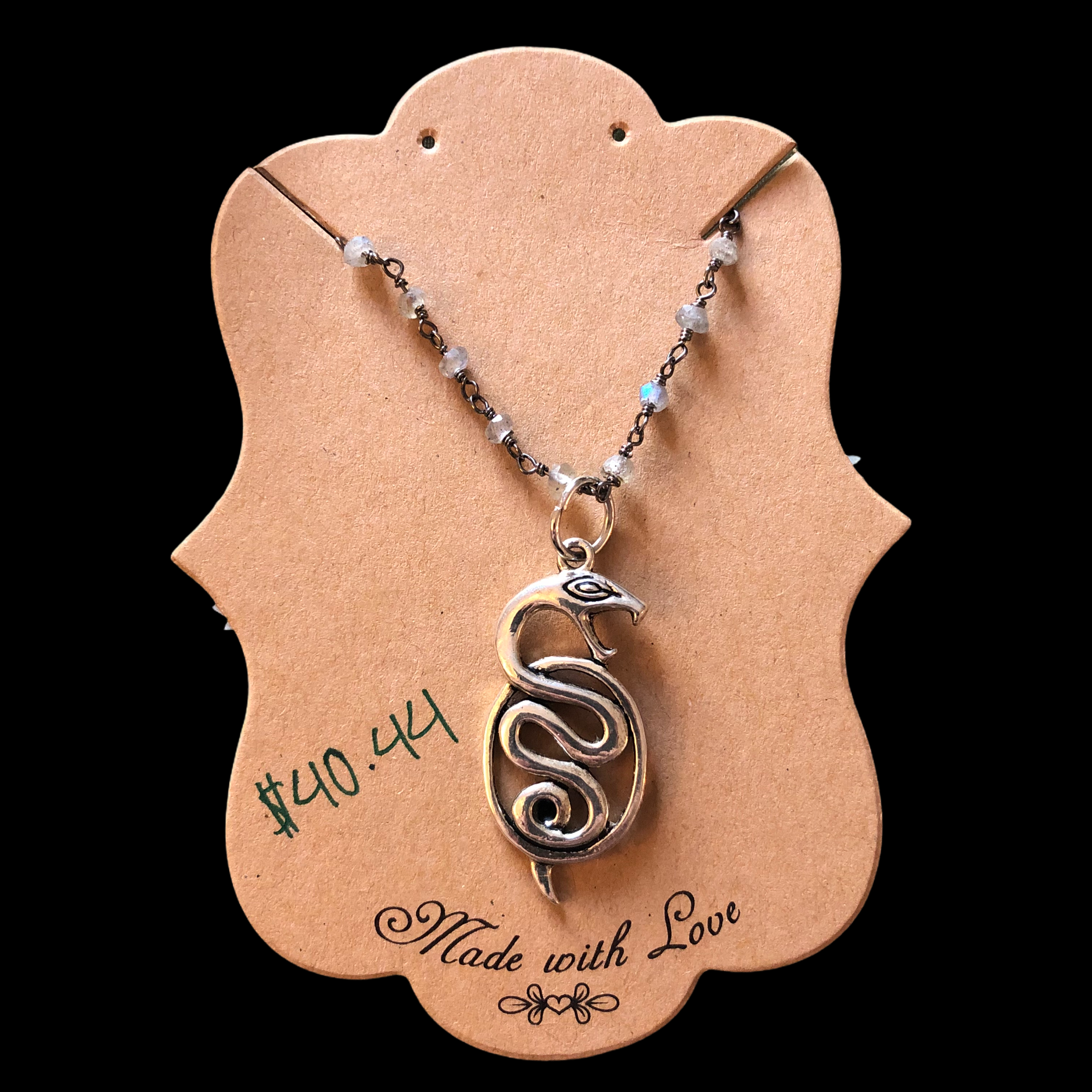 Kundalini Serpent + Labradorite Necklace