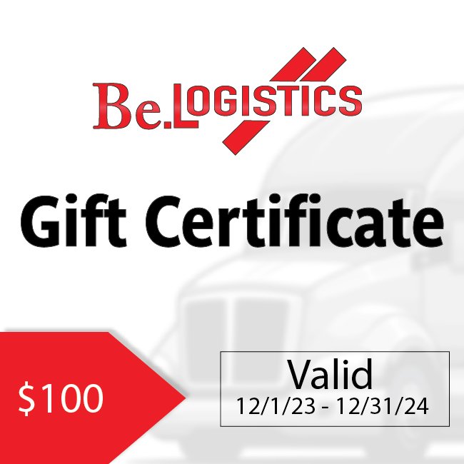 $100 Be.Logistics Gift Cerfificate