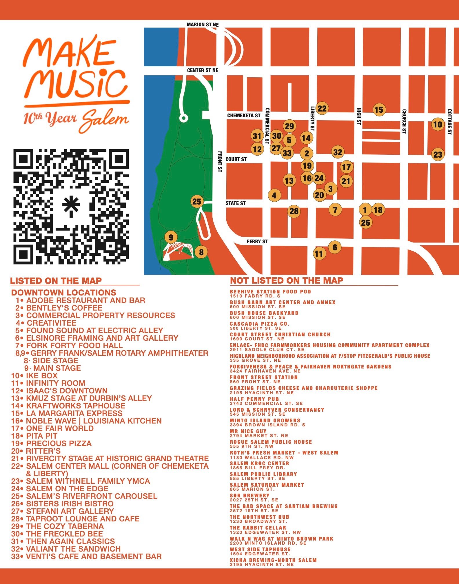 Latest Make Music Salem Updates & Schedule 6/20/2025