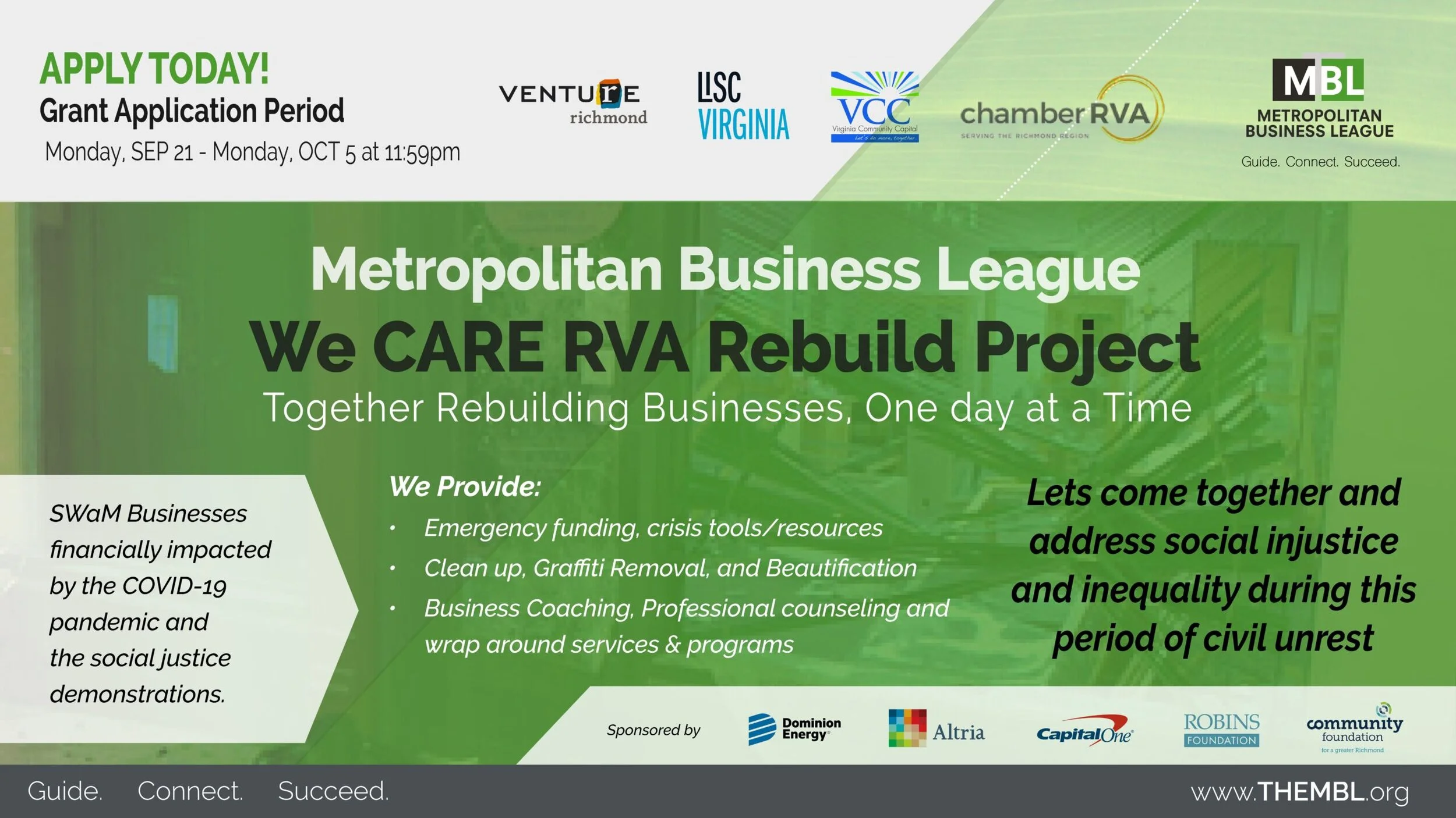 The We Care RVA Rebuild Project — Forward RVA - Reopening