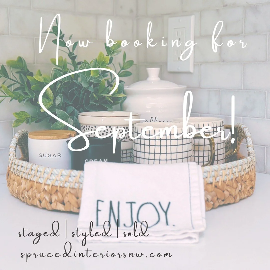 September is my favorite month, it's also a great time to get your listing on the market! Visit our website or send us a message to schedule your staging! 🏡

#homestaging #fallrealestatemarket #sprucedinteriorsnw
