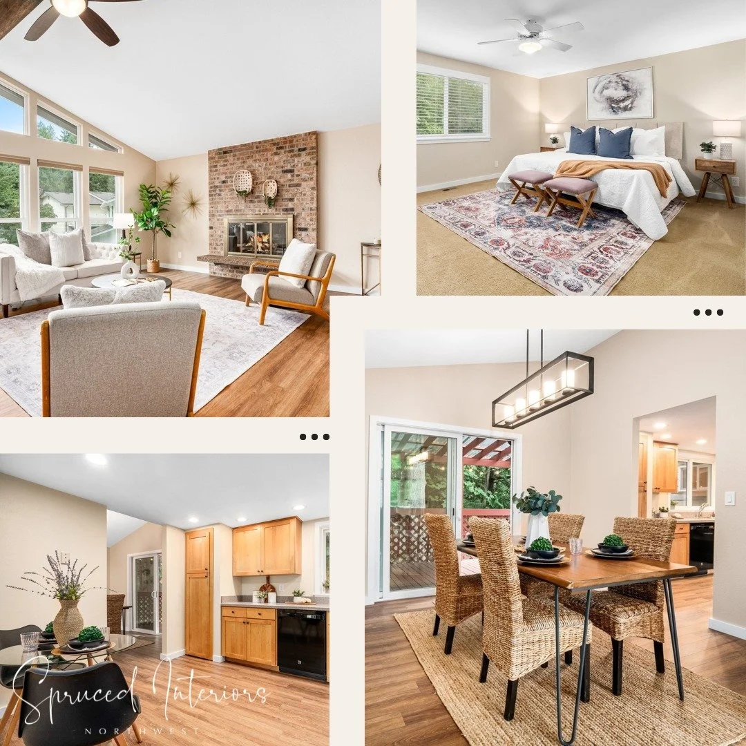 Congratulations to Brooke Bendzak with Windermere Real Estate/HLC on closing this lovely home, only 4 days on the market and sold for over list price! As always it is a pleasure to work with you! 🙌🏻

#sprucedinteriorsnw #homestaging #homedesign #bo