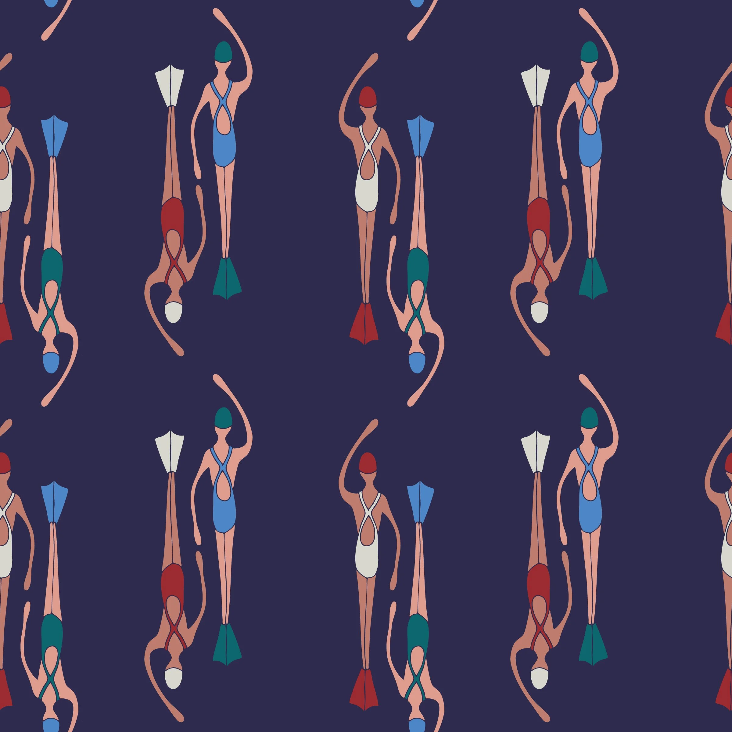 Midnight Swim- Synchronized Swim