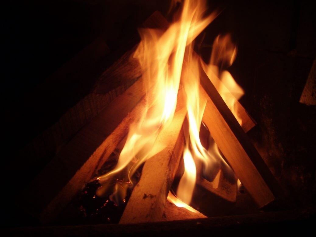 First fire of fall
