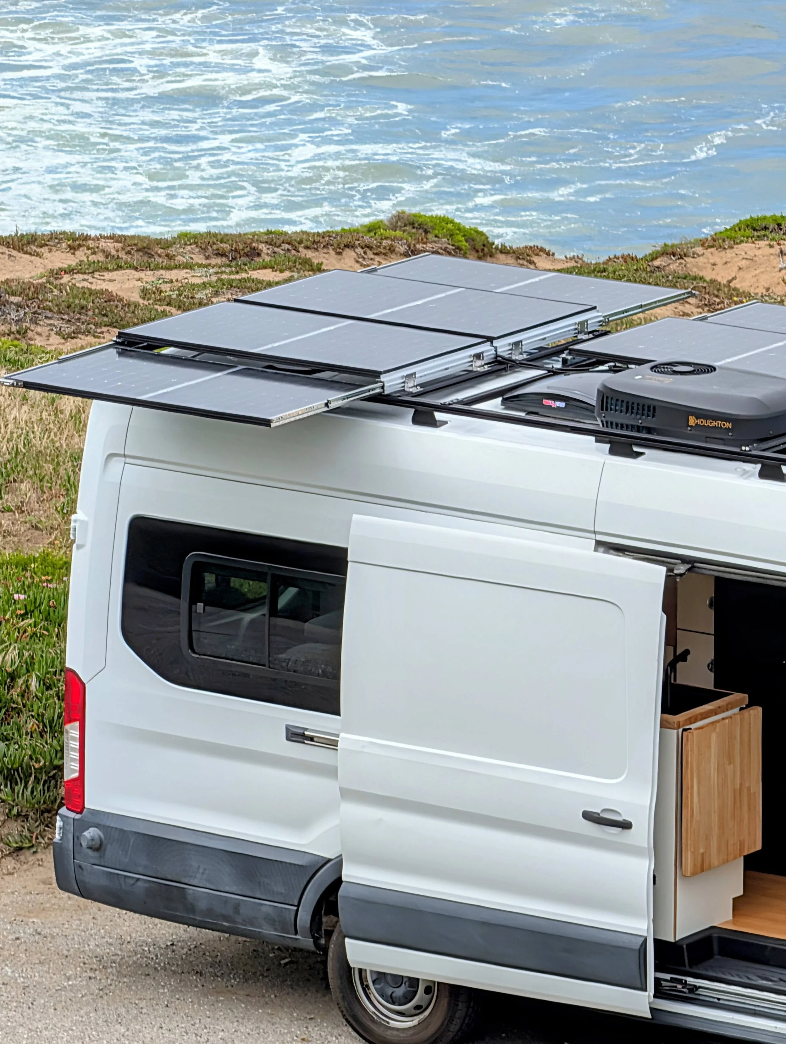 Custom Ford Transit Conversion, solar 