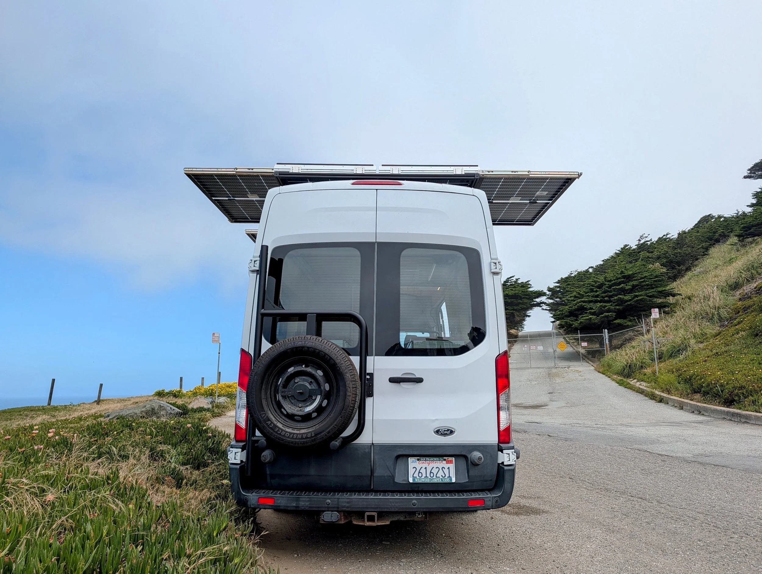 Custom Ford Transit Conversion, solar 