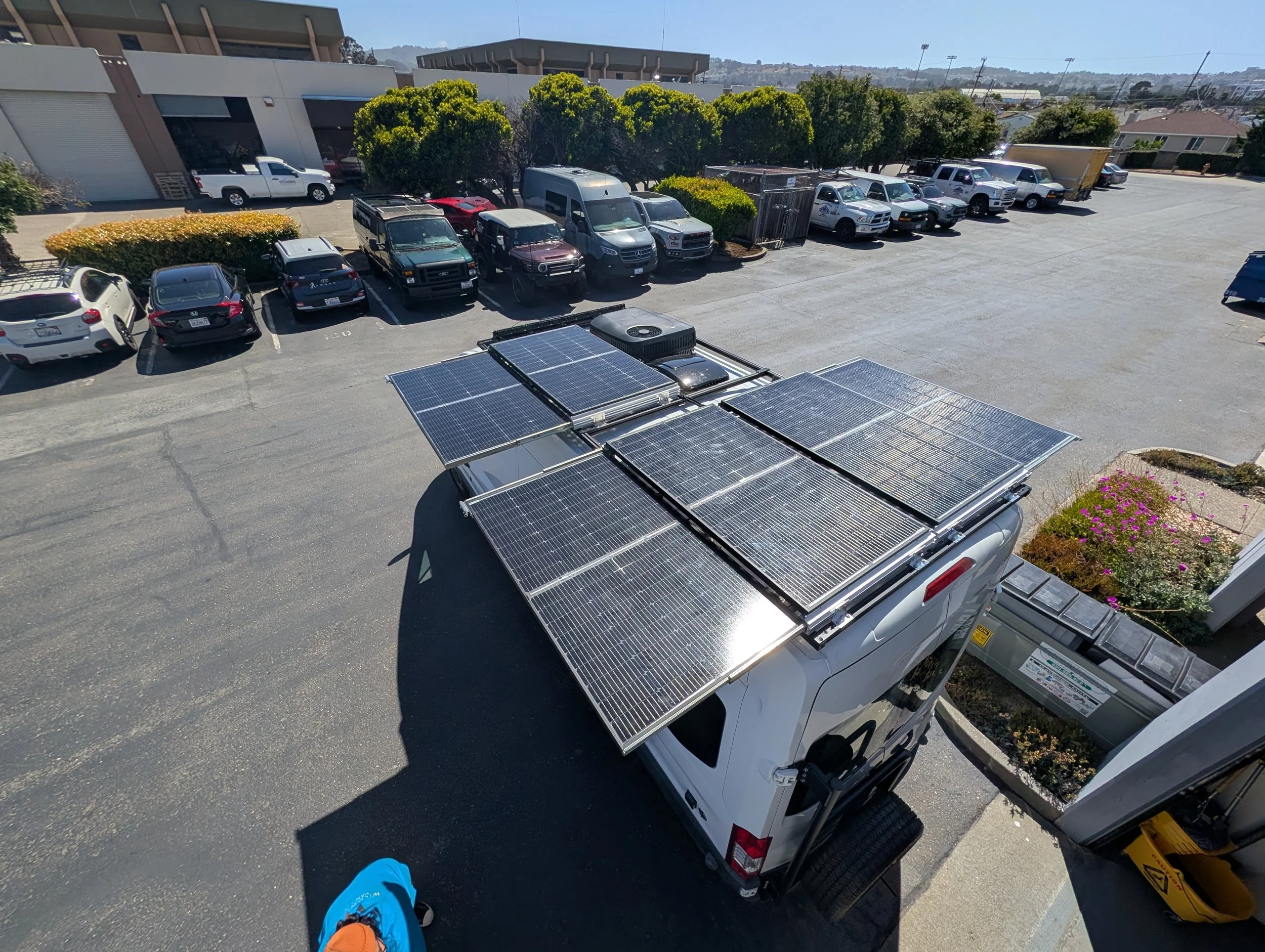 Custom Ford Transit Conversion, solar 